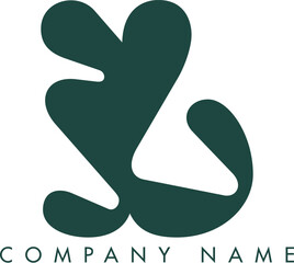 Creative Abstract Initial Letter IJ Logo Design