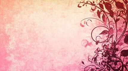 Obraz premium Pink Floral Vintage Background. (1)