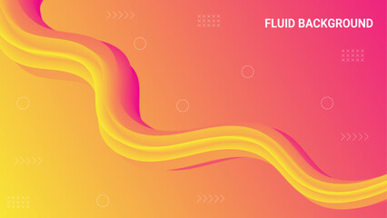 Digital 3D fluid shape with blue gradient background. Abstract art illustration. Modern Fluid Background.