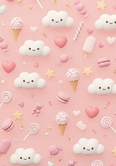 Sugar Cloud Dreamscape AI Generated