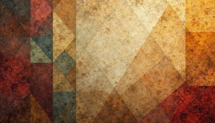 Fototapeta premium Geometric tapestry, muted earth tones, subtle texture, neutral pattern, modern