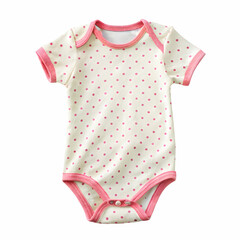 Adorable Baby Girl Bodysuit: Pink Polka Dot Romper for Infants