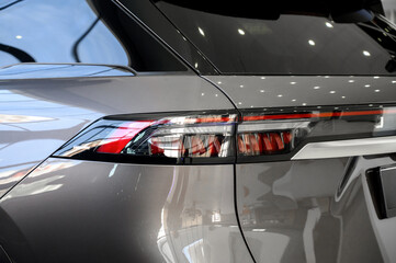 Close up of rear taillight on a vehicle