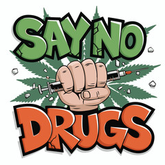 vector illustration for Anti Drug Day