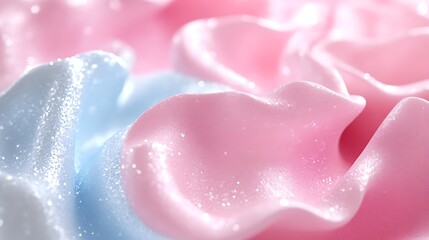 Pink  Blue Creamy Texture.