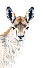 Portrait of a Deer Face