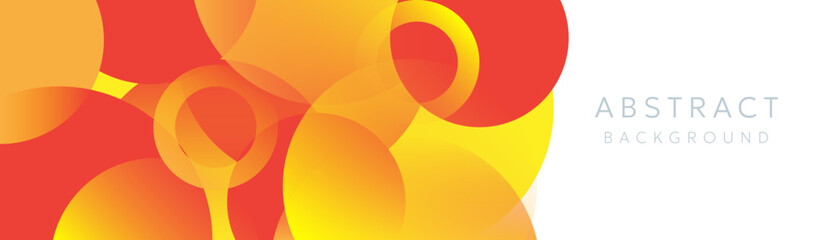 circle yellow geometric on white background geometric shapes element business template design