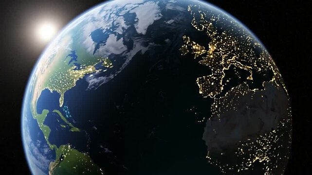 Planet Earth at Dawn