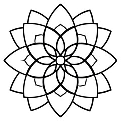 Obraz premium Intricately-layered-lotus-mandala-with-high-detail 