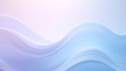 Fototapeta premium Soft Pastel Blue Pink Gradient Background with Flowing Curves Serene Abstract Wallpaper Design Modern Digital Art Pattern Texture Creative Visual Concept