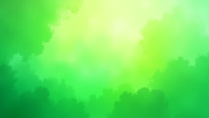 Fototapeta premium Vibrant Green Gradient Background with Soft Blur for Nature, Freshness, and Serenity Themes