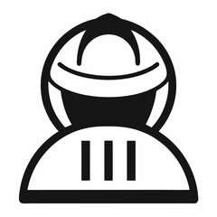 Monochrome icon black vector on white background.