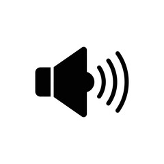 Amplification Icon: Sound Wave Emission Representation in a Minimalist Visual Style