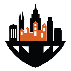 Urban-cityscape-vibes-symbol-silhouette-vector 