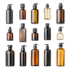 A collection of various glass bottles in different sizes and colors, showcasing diverse designs for packaging solutions
