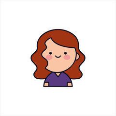 vector illustration of a girl