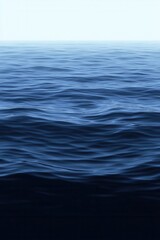 Fototapeta premium Serene ocean view with gentle waves under a soft light blue sky creating a peaceful and calming atmosphere showcasing the natural beauty of the sea