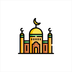 taj mahal vector illustration