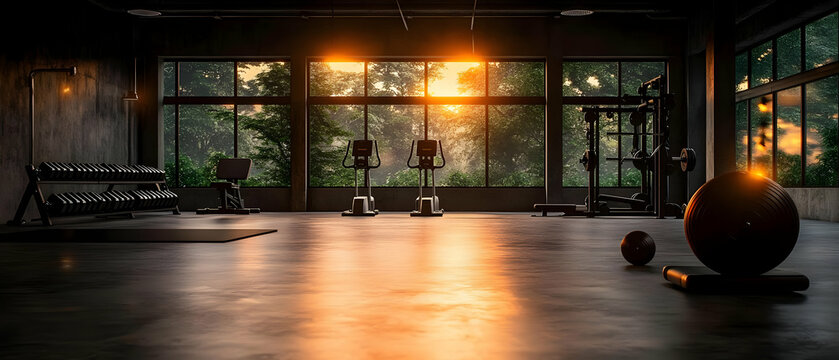 Spacious Gym with Natural Light