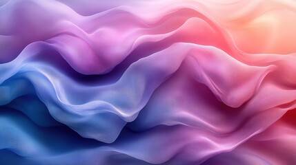 Obraz premium Abstract wavy textile, gradient colors