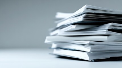 High Stack of Documents