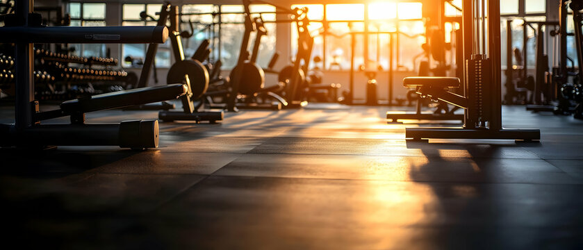 Modern Fitness Center at Sunrise