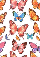 Flutter: A Watercolor Symphony AI Generated