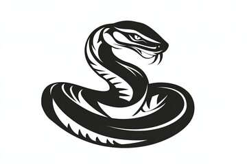 Fototapeta premium vector snake silhouette isolated