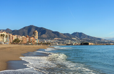 View of Fuengirola beach.