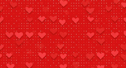 Crimson Heartbeat: A Digital Tapestry AI Generated