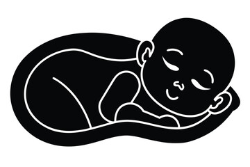 sleeping baby icon