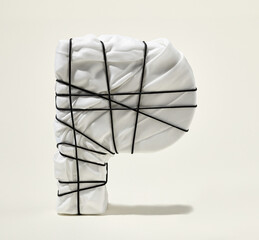 wrapped letter P