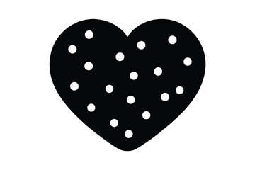 heart shaped heart vector icon