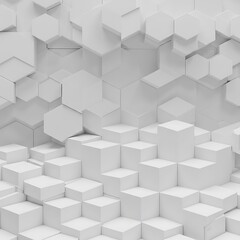 Obraz premium Monochrome Geometric Topography AI Generated