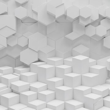 Fototapeta Monochrome Geometric Topography AI Generated