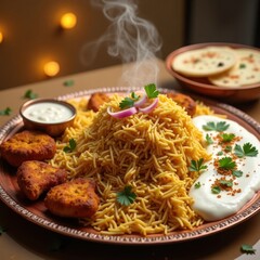 fried chicken with rice