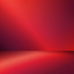 Obraz premium Abstract red gradient background, light and shadow on the backdrop with dimensions, hot tone wall with intense color, horizontal wallpaper.