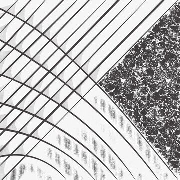 An abstract sketch out of blue