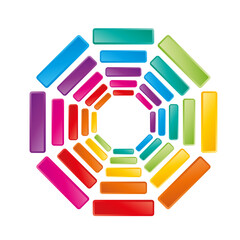 Vibrant Colorful Geometric Pattern