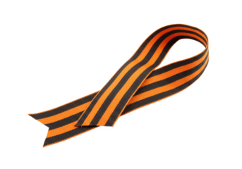 St george ribbon isolated on transparent background