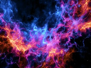 Fototapeta premium Abstract Colorful Nebula Space Galaxy