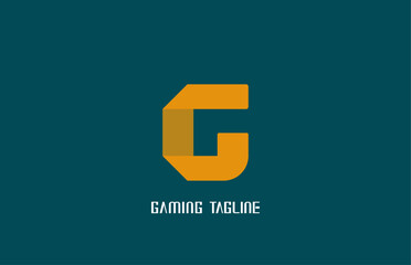 modern minimalist G latter design, abstract typographi logo,