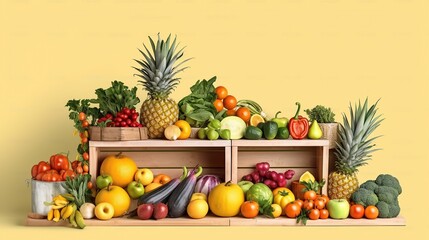 fruits and vegetables on the table