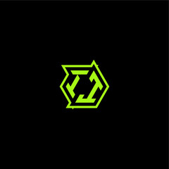 esport gaming initial logo design concept letter cool and dynamic monogram II