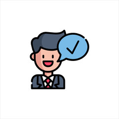 businessman cartoon character