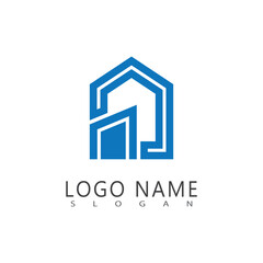 Fototapeta premium City line logo vector and symbol