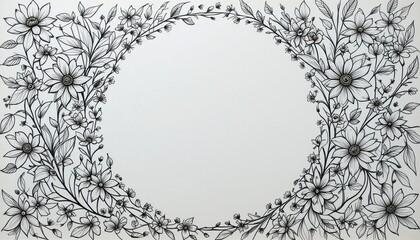 Obraz premium Floral design sketching art studio illustration creative space close-up nature-inspired aesthetics