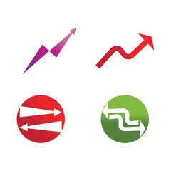 Arrow ilustration logo icon vector template