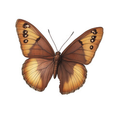 Obraz premium beautifully detailed illustration of a butterfly. showcasing its intricate wing patterns and colors the butterfly appears to be a representation of nature's artistry. highlighting the beauty and diver