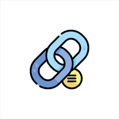 Icon representing link or connection chain